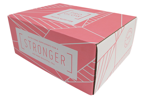 Custom pink box packaging